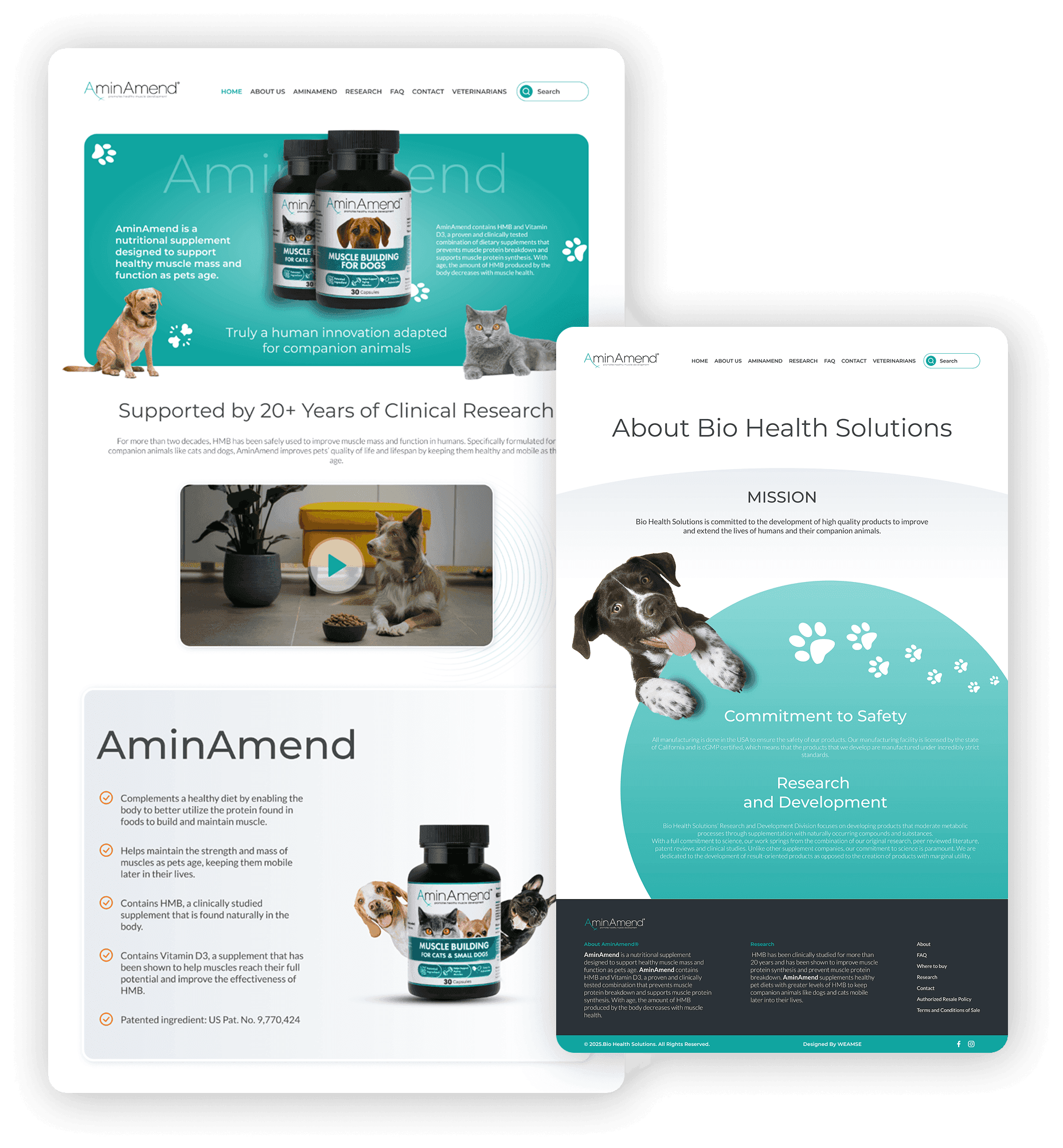 Aminamend — WordPress website by WEAMSE