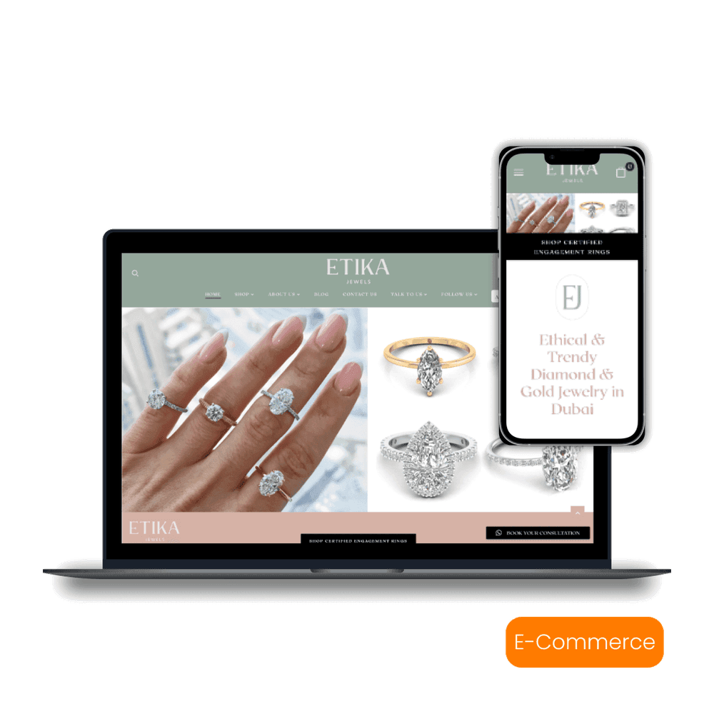 Etika Jewels UAE — WordPress website by WEAMSE